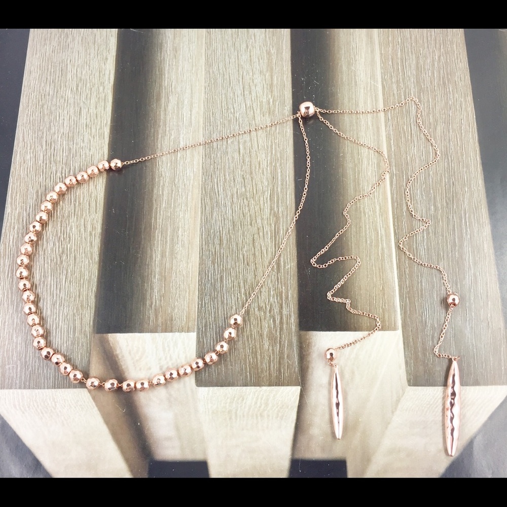 Gorjana Laguna rose gold necklace